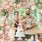 Pink and Sage Green Balloon Arch Kit - 131 Pcs Dusty Pink, Green and White Balloons for Baby Shower, Gender Reveal Decorations